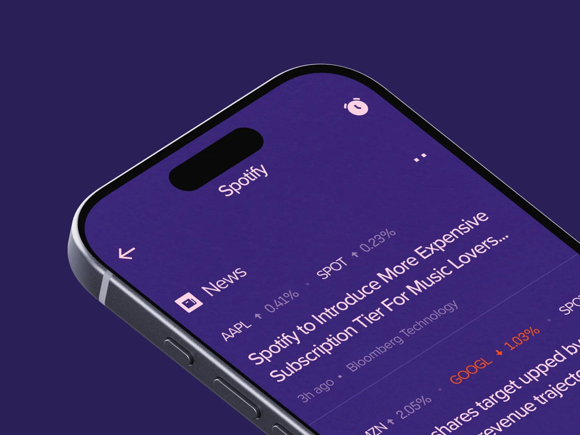 Continuous updates during market hours
