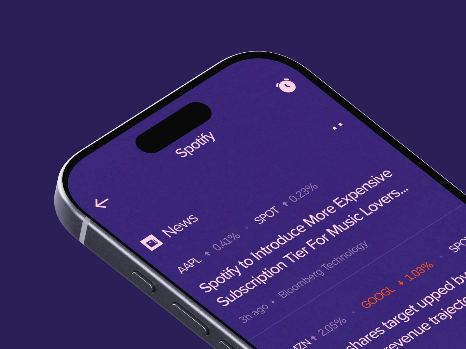 Continuous updates during market hours
